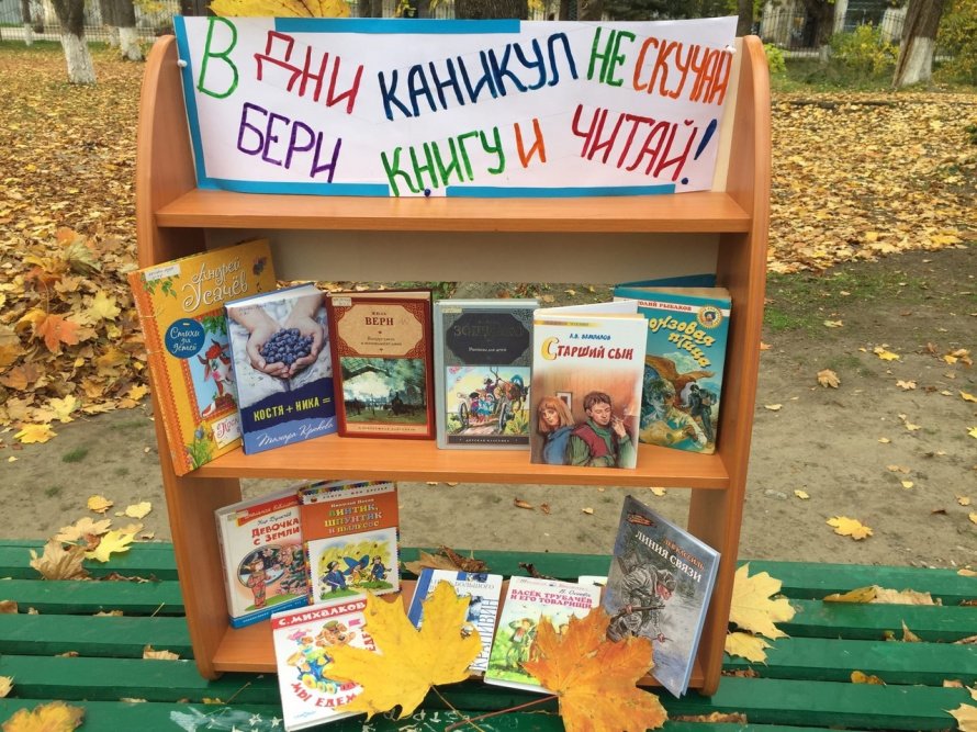 «В дни каникул не скучай, бери книгу и читай!»